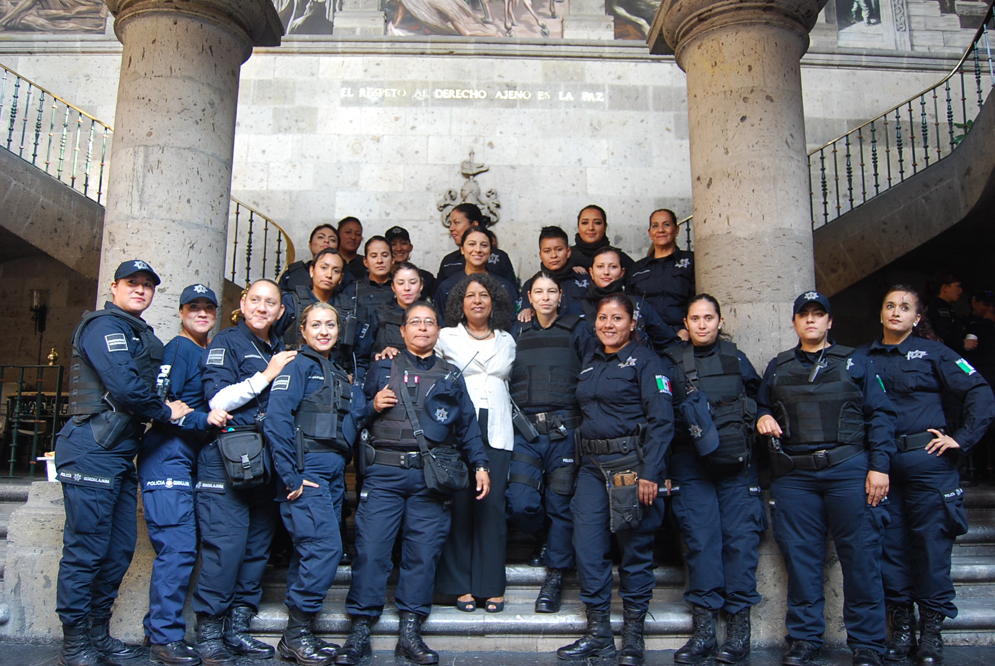 Día del Policía en el Palacio Municipal de Guadalajara.