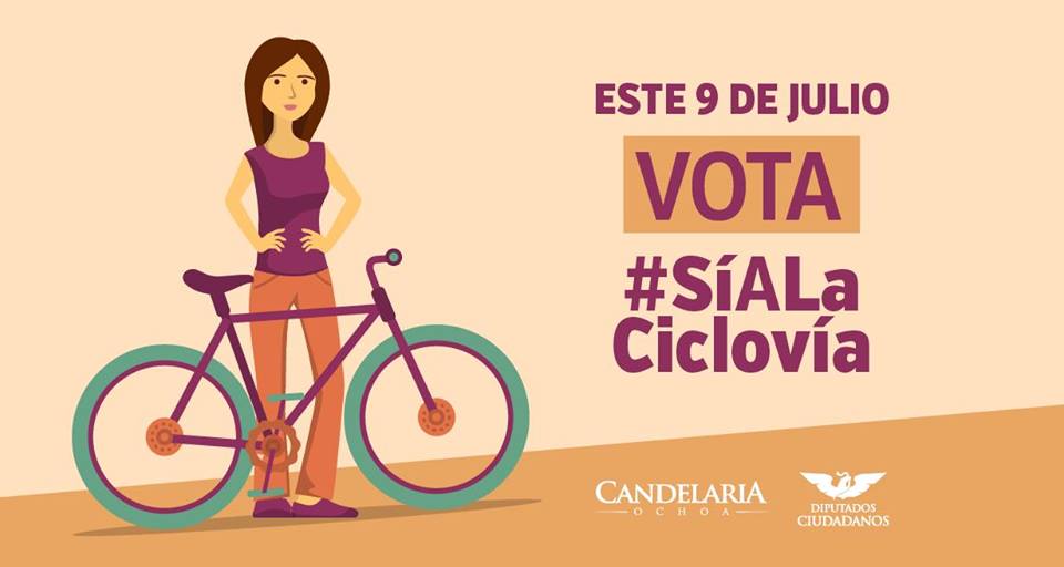 Candelaria Ochoa dice #SíALaCiclovía